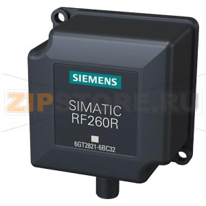 SIMATIC RF200 reader RF260R IO-Link interface V1.1; IP67, -25 to +70 &amp;#176;C; 75x 75x 40 mm; with integrated antenna 32 Byte IO; 230 Kbps Siemens 6GT2821-6BC32 