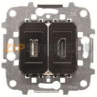 Механизм разъёма HDMI+USB ABB 6330.00