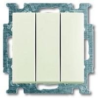 Механизм трехклавишного однополюсного выключателя 16 А, 250 В, белый ABB 2981.77