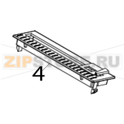 Media path cover (include label guide assembly) TSC TTP-644MT Media path cover (include label guide assembly) TSC TTP-644MTЗапчасть на деталировке под номером: 4