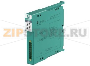 Универсальный ввод/вывод Universal Input/Output (HART) LB7004A Pepperl+Fuchs SlotsOccupied slots1SupplyConnectionbackplane busRated voltage12 V DC , only in connection with the power supplies LB9***Power dissipation2 WPower consumption3 WInternal busConnectionbackplane busInterfacemanufacturer-specific bus to standard com unitAnalog inputNumber of channels4Suitable field devicesField devicepressure converterField device [2]flow converterField device [3]level converterField device [4]Temperature ConverterField device interfaceConnection2-wire transmitterConnectionterminals 1+, 2- 3+, 4- 5+, 6- 7+, 8-Transmitter supply voltagemin. 15 V at 20 mA   21.5 V at 4 mAInput resistance15 &OmegaLine fault detectioncan be switched on/off for each channel via configuration tool , configurable via configuration toolShort-circuitfactory setting: > 21 mA Can be parameterized in the range 0&nbsp...&nbsp22 mAOpen-circuitfactory setting: < 3.6 mA Can be parameterized in the range 0&nbsp...&nbsp22 mAHART communicationyesHART secondary variableyesAnalog outputNumber of channels4Suitable field devicesField deviceProportional ValveField device [2]I/P convertersField device [3]on-site displayConnectionterminals 1+, 2- 3+, 4- 5+, 6- 7+, 8-Line fault detectioncan be switched on/off for each channel via configuration tool , configurable via configuration toolShort-circuitfactory setting: < 50 &Omega configurable between 0&nbsp...&nbsp26 mAOpen-circuitdeviation of preset output value > 0.5 mALoad750 &Omega max.HART communicationyesHART secondary variableyesWatchdogoutput off 0.5 s after serious faultDigital inputNumber of channels4Sensor interfaceConnection [2]volt-free contactConnectionterminals 1+, 2- 3+, 4- 5+, 6- 7+, 8-Digital signals (active)Switching point: ON> 2.1 mASwitching point: OFF< 1.2 mALine fault detectioncan be switched on/off for each channel via configuration toolConnectionmechanical switch with additional resistors (see connection diagram)Short-circuit> 7 mAOpen-circuit< 0.1 mADigital outputNumber of channels4Suitable field devicesField deviceSolenoid ValveField device [2]audible alarmField device [3]visual alarmConnectionterminals 1+, 2-, 3+, 4-, 5+, 6-, 7+, 8-Drive capability12 V / 22 mAOpen loop voltagemin. 22.7 VCurrent limit22 mAInternal resistor385 &OmegaLine fault detectioncan be switched on/off for each channel via configuration toolTest current0.4 mAShort-circuit< 50 &OmegaOpen-circuit< 0.2 mATransfer characteristicsDeviationAfter calibration0.1 % of the signal range at 20 °C (68 °F)Refresh timeapprox. 100 ms (4 channels)Indicators/settingsLED indicatorPower LED (P) green: supply Diagnostic LED (I) red: module fault , red flashing: communication error , white: fixed parameter set (parameters from com unit are ignored) , white flashing: requests parameters from com unit Status LED (1-4) red: line fault (lead breakage or short circuit) , yellow: state of digital I/O (0/1) Configuration LED (AI, AO, DI, DO) white: selected channel modeDirective conformityElectromagnetic compatibilityDirective 2014/30/EUEN 61326-1:2006ConformityElectromagnetic compatibilityNE 21:2007Degree of protectionIEC 60529:2000Ambient conditionsAmbient temperature-20 ... 60 °C (-4 ... 140 °F) , 70 °C (non-Ex)Storage temperature-25 ... 85 °C (-13 ... 185 °F)Shock resistanceshock type I, shock duration 11 ms, shock amplitude 15 g, number of shocks 18Vibration resistancefrequency range 10 ... 150 Hz transition frequency: 57.56 Hz, amplitude/acceleration &plusmn 0.075 mm/1 g 10 cyclesfrequency range 5 ... 100 Hz transition frequency: 13.2 Hz amplitude/acceleration &plusmn 1 mm/0.7 g 90 minutes at each resonanceDamaging gasdesigned for operation in environmental conditions acc. to ISA-S71.04-1985, severity level G3Mechanical specificationsDegree of protectionIP20 (module) ,  mounted on backplaneConnectionremovable front connector with screw flange (accessory)wiring connection via spring terminals (0.14&nbsp...&nbsp1.5&nbspmm2) or screw terminals (0.08&nbsp...&nbsp1.5&nbspmm2)Massapprox. 100 gDimensions16 x 100 x 102 mm (0.63 x 3.9 x 4 inch)Data for application in connection with hazardous areasCertificateBVS 12 ATEX E 115 XMarking II 3 G Ex nA [ic] IIC T4 GcGalvanic isolationRated voltage250 V field circuits to control and supply circuitsInput/power supply, internal bussafe electrical isolation acc. to EN 60079-11, voltage peak value 375 VOutput/power supply, internal bussafe electrical isolation acc. to EN 60079-11, voltage peak value 375 VDirective conformityDirective 2014/34/EUEN 60079-0:2009 EN 60079-11:2007 EN 60079-15:2010International approvalsATEX approvalBVS 12 ATEX E 115 XIECEx approvalBVS 11.0068XApproved forEx nAc [ic] IIC T4Marine approvalLloyd Register15/20021Bureau Veritas Marine22449/B0 BV