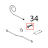 Cavo colleg. scheda-connett. DB9F, RS232 Unox XV 203G