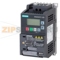SINAMICS V20 200-240 В 1ФЕ -10 / + 10 Номинальня мощность 0,25 кВт с150% перегрузка в течение 60 с, без фильтра. I / интерфейс: 4 DI, 2 DQ, 2 AI, 1 AO Коммуникации: USS / Modbus RTU со встроенной BOP. СТЕПЕНЬ ЗАЩИТЫ IP20 / UL открыт Размер: Типоразмер AA