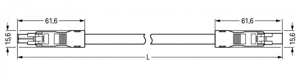 pre-assembled interconnecting cable; Eca; Socket/plug; 2-pole; Cod. I; H05VV-F 2 x 1.5 mm; 4m; 1,50 mm; blue Wago 891-8982/006-402 Protected against mismating and maintenance-freeLow profile with 4.4 mm pole spacing...