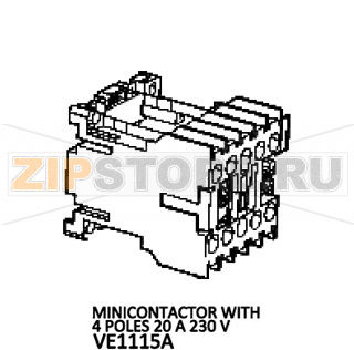 Minicontactor with 4 poles 20 A 230 V Unox XB 693 Minicontactor with 4 poles 20 A 230 V Unox XB 693Запчасть на деталировке под номером: 187Название запчасти на английском языке: Minicontactor with 4 poles 20 A 230 V Unox XB 693