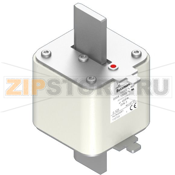 Предохранитель, 800 A, AC 1000 В, DIN 3, 90x75x150 мм, aR, DIN, IEC Eaton FUSE 800A 1000V DIN 3 