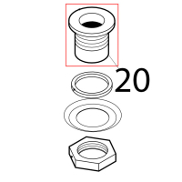 Pipe fitting for outlet Silanos N700 PS