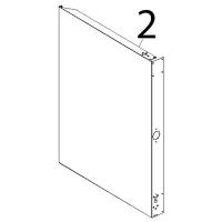 Fianco SX inox Unox XVC 504