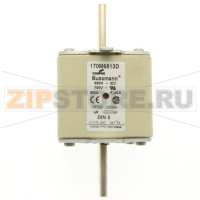 Предохранитель, 900 A, AC 690 В, 200 кА, DIN 3, aR, DIN, IEC Eaton FUSE 900A 690V aR DIN 3 HSDNH