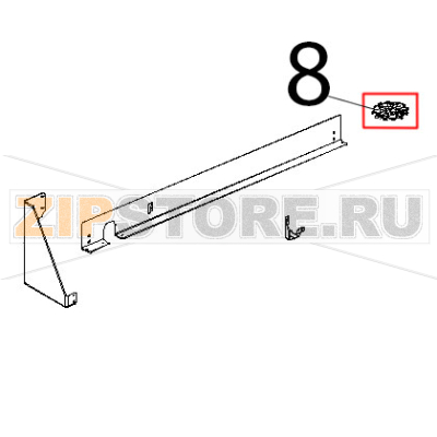 Tappo per tubo di scarico liquidi inox C Unox XVC 515G Tappo per tubo di scarico liquidi inox C Unox XVC 515GЗапчасть на деталировке под номером: 8