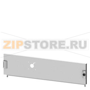 SIVACON S4, Compartment door, for Compact circuit breaker 3VA with door-coupling rotary operating mechanism, 3VA20 (100A), 3VA21 (160A), 3VA22 (250A), horizontal, Fixed mounting, Connection system, Number of switches: 1, IP40, H: 200 mm, W: 800 mm, Double 