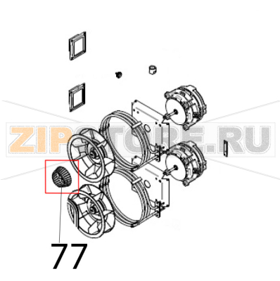 Sator 70x32 forato per ventola 200x60 Piron PF1006_PI1 Sator 70x32 forato per ventola 200x60 Piron PF1006_PI1Запчасть на деталировке под номером: 77