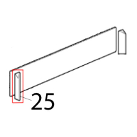 Left plastic insert Scotsman AC 86