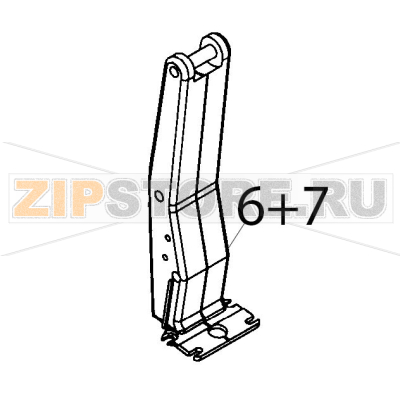 Ice-breaker cover support Vema SG 2081 Ice-breaker cover support Vema SG 2081Запчасть на деталировке под номером: 6+7