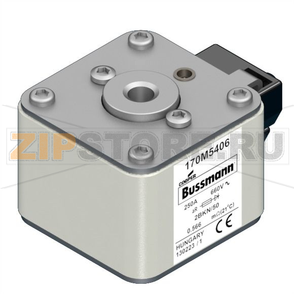 Предохранитель, 250 A, AC 660 В, 125 кА, size 2, 59x59x77 мм, aR, IEC UL Eaton FUSE 250A 660V 