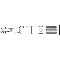 Жало паяльное, форма: долотообразное, 1 шт Weller T0051644499