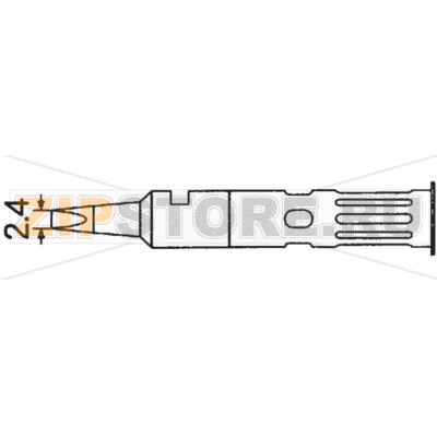 Жало паяльное, форма: долотообразное, 1 шт Weller T0051644499 