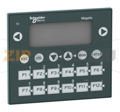 Панель с клавиатурой 122x32 пкс, 512 Кбайт, 20 кнопок, зеленая Schneider Electric XBTR410 