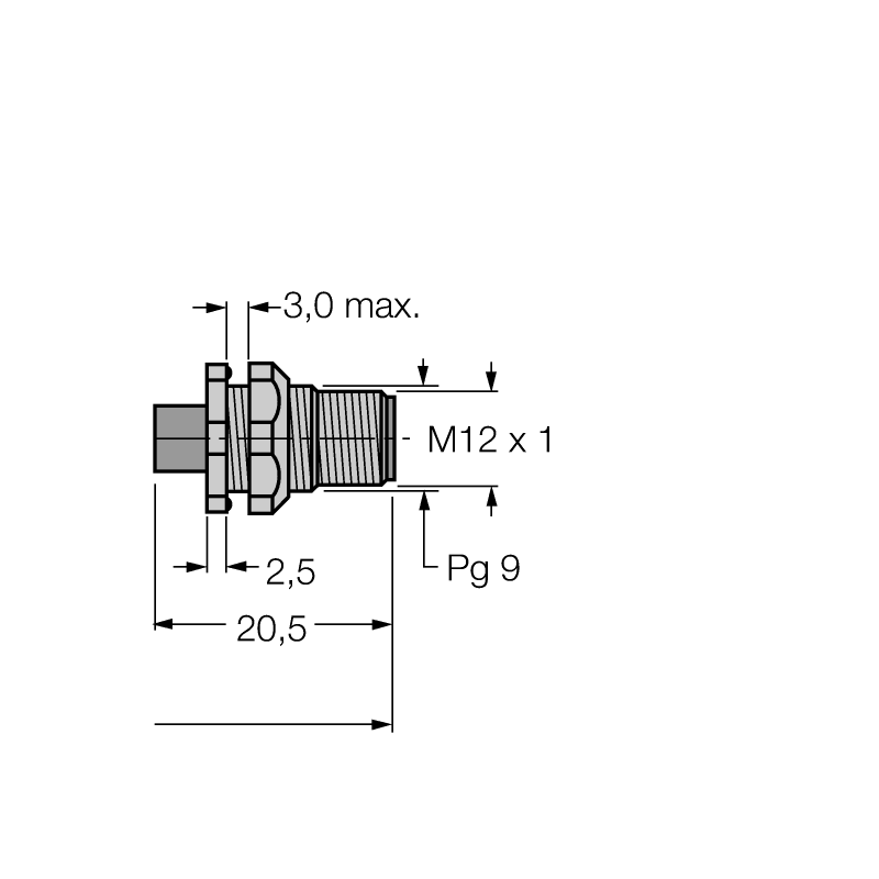 Кабель Ethernet Turck RJ45S FSSD 841-0.5M 