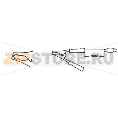 Зонд с зажимом, тип датчика: К, от -65 до 150°C Greisinger GTZ 300 