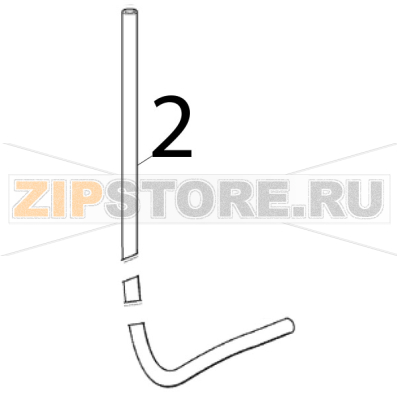Plastik rohr-pro meter Scotsman EC 126 AS Plastik rohr-pro meter Scotsman EC 126 ASЗапчасть на деталировке под номером: 2