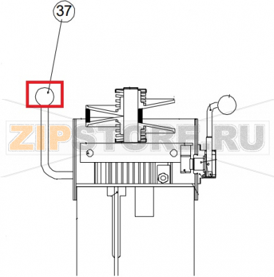 Knob PB/41 M8 Sigma BM 20    Knob PB/41 M8&nbsp;BM 20Запчасть на сборочном чертеже под номером: 37Название запчасти Sigma на итальянском языке: Knob PB/41 M8 BM 20