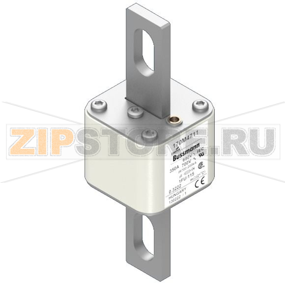Предохранитель, 350 A, AC 690 В, 200 кА, size 1, 53x69x136 мм, aR, IEC UL Eaton FUSE 350A 690V 