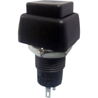 Кнопка 250 В/AC, 1 А, 1 x выкл/вкл, с фиксацией, 1 шт TRU Components TC-R13-83B-05BK
