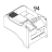 Bottom cover (REG) Sato CT408LX TT