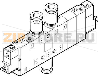 Распределитель с электроуправлением Festo CPE24-M1H-5/3G-QS-10 