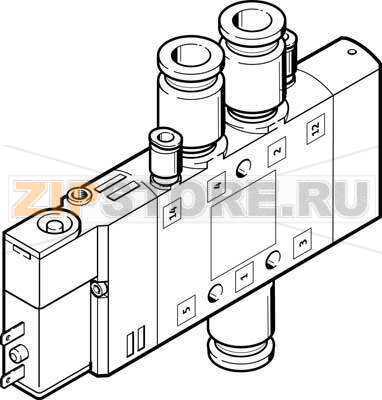 Распределитель с электроуправлением Festo CPE14-M1BH-5LS-QS-8 