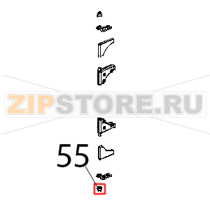 Boccola teflon cerniera vetro Unox XBC 604P Boccola teflon cerniera vetro Unox XBC 604PЗапчасть на деталировке под номером: 55
