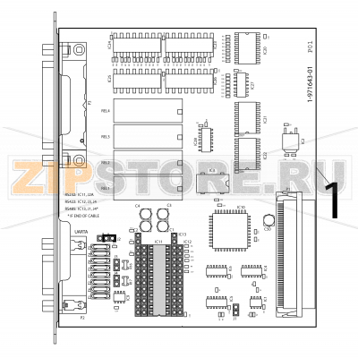 Serial/industrial interface board kit Intermec PX4i Serial/industrial interface board kit Intermec PX4iЗапчасть на деталировке под номером: 1Название запчасти на английском языке: Serial/industrial interface board kit Intermec PX4i.