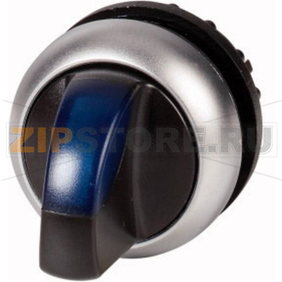 Головка переключателя, пластик, черная: 1 шт Eaton M22-WLKV-B 