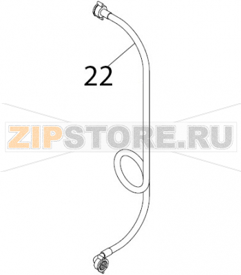Water intake hose Fagor AD-120B Water intake hose Fagor AD-120BЗапчасть на деталировке под номером: 22Название запчасти Fagor на английском языке: Water intake hose AD-120B.