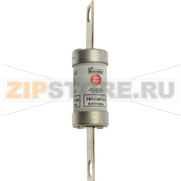 Предохранитель, 63 A, AC 415 В, DC 250 В, 80 кА, BS88, 27x129 мм, gM, BS Eaton 63AMP 415V AC/25 