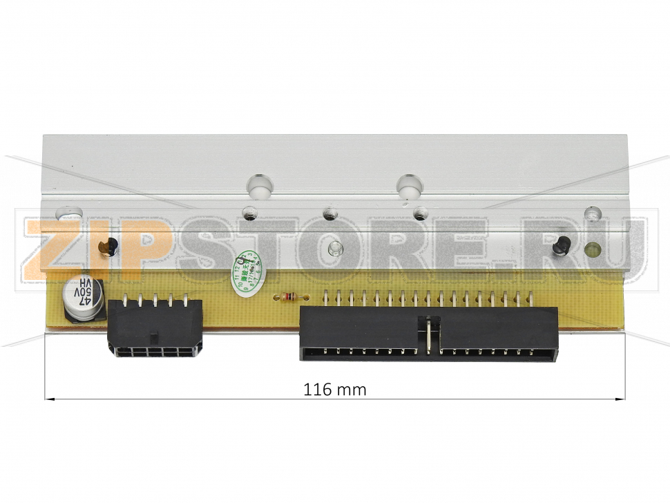 Печатающая термоголовка Zebra 110XiIII Plus (203dpi) Печатающая термоголовка ZEBRA 203 dpi Printhead Replacement Kit -  Zebra 110XiIII Plus.  Запчасть на сборочном чертеже под номером: 1Количество запчастей в комплекте: 1 Термопечатающая головка для суперпромышленного принтера Zebra 110XiIII Plus  созданного для печати самоклеющихся этикеток в больших объемах (дневная производительность до 100 тыс. этикеток). Разрешающая способность термоголовки - 203 dpi. Ширина печати (максимальная) - 104мм. Максимальная скорость печати - до 254 мм/сек. Тип печати: прямая и термотрансферная. Ресурс термоголовки: 50 км.