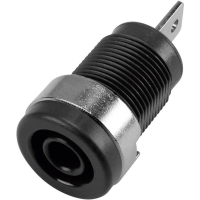 Гнездо лабораторное, Ø контакта: 4 мм, черное, 1 шт TRU Components 630968