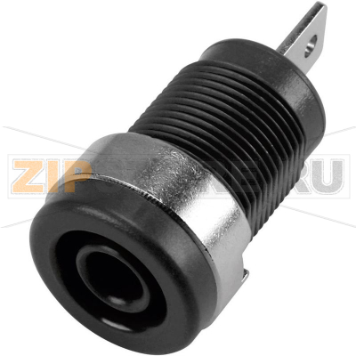 Гнездо лабораторное, Ø контакта: 4 мм, черное, 1 шт TRU Components 630968 