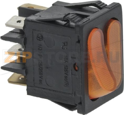 ОРАНЖЕВЫЙ ДВУХПОЛЮСНЫЙ ПЕРЕКЛЮЧАТЕЛЬ 16А, 250В 