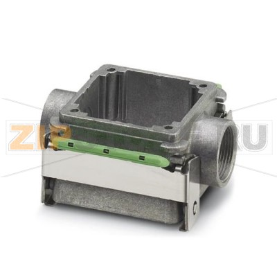 DUPLICON Phoenix Contact DC-B 6-HD-M20/M20-M алюминиевый этажерочный корпус для контактных вставок DUPLICON, тип B6, степень защиты IP67, с двумя защелками, уплотнением и двумя резьбовыми кабельными вводами M20 (без кабельных сальников).Минимальный заказ: 10 шт.Упаковка: 10 шт.