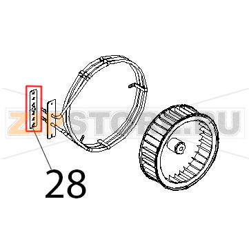 Guarn. PTFE and CARB 100x22x0.8 sp-c/fori 1999 Unox XF 183 Guarn. PTFE and CARB 100x22x0.8 sp-c/fori 1999 Unox XF 183Запчасть на деталировке под номером: 28