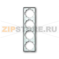 Рамка четырехместная, хром ABB 2CKA001754A4136