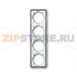Рамка четырехместная, хром ABB 2CKA001754A4136 