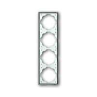 Рамка четырехместная, хром ABB 2CKA001754A4136