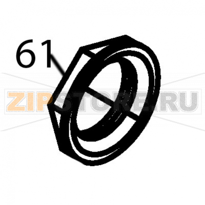 Nut R-1 1/2&#039;&#039; Fagor FI-2700I Nut R-1 1/2'' Fagor FI-2700IЗапчасть на деталировке под номером: 61Название запчасти Fagor на английском языке: Nut R-1 1/2'' FI-2700I.