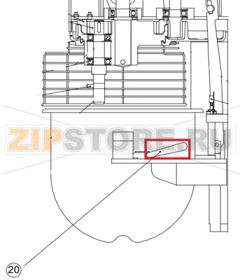 Maniglia bloccaggio vasca Sigma BM 30               Maniglia bloccaggio vasca Sigma BM 30Запчасть на сборочном чертеже под номером: 20Название запчасти Sigma на итальянском языке: Maniglia bloccaggio vasca Sigma BM 30