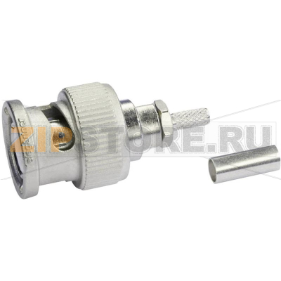 Разъем BNC, 50 Ом, 1 шт Telegärtner J01000B0018 
