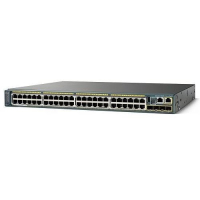 Коммутатор 48xGE (PoE+), 4xSFP, LAN Base Cisco WS-C2960RX-48FPS-L