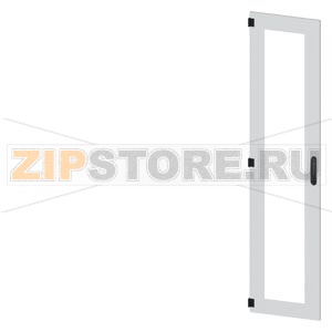 SIVACON, door, left, inspection window, IP55, H: 2000 mm, W: 450 mm, RAL 7035, Protection class 1 Siemens 8MF1070-2UT15-0BE2 